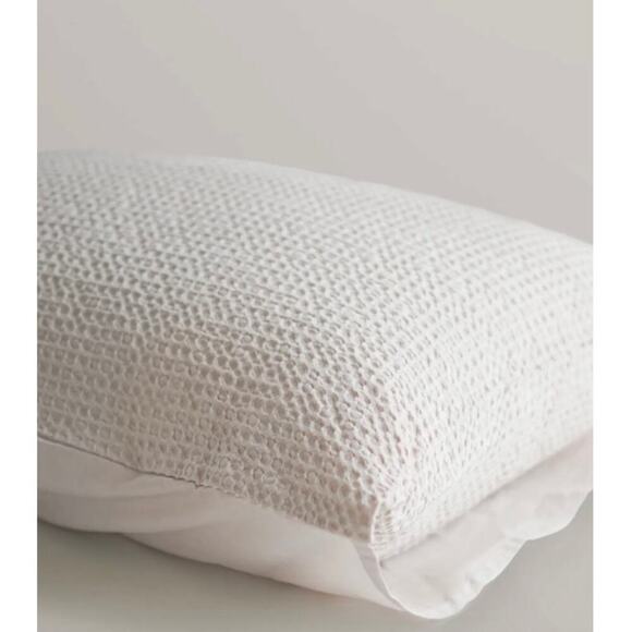 Quince Organic Luxe Honeycomb King Sham Set Sand NWOT#S10 - Picture 6 of 6